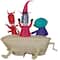 Gemmy Industries; 5.5ft. Airblown® Inflatable Halloween Lock Shock and Barrel in Tub; Category:Shop all Inflatables; Image:3